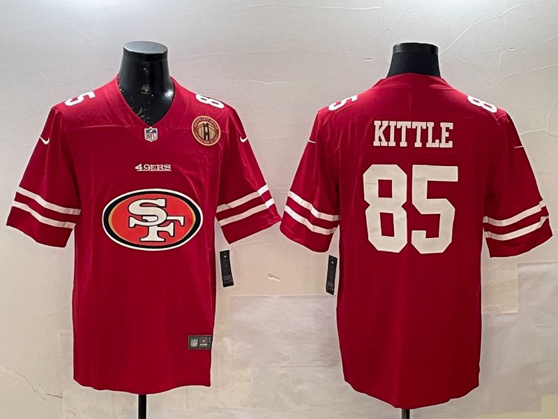 Men San Francisco 49ers #85 Kittle Red Brigade standard 2025 Nike Limited NFL Jersey style 7